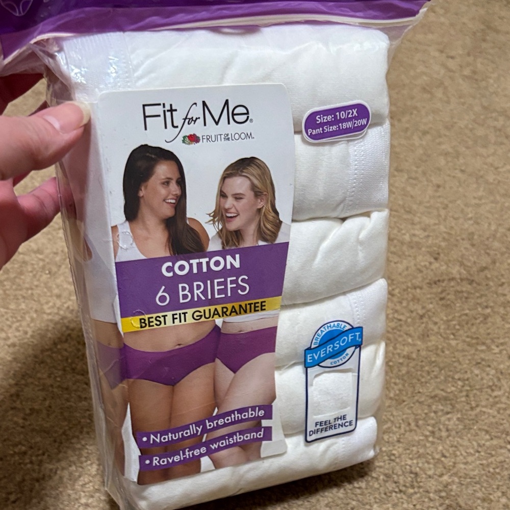 🌸NEW🌸   Fruit of the Loom White Cotton Briefs Pack